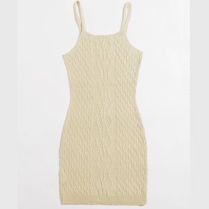 Cable knit cami dress